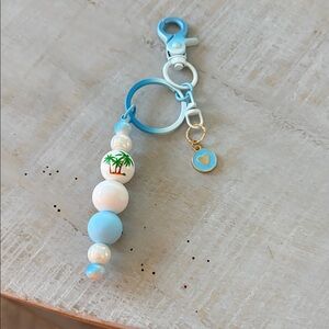 Blue and White Keychain for kids or adults by Sassy Charmer
